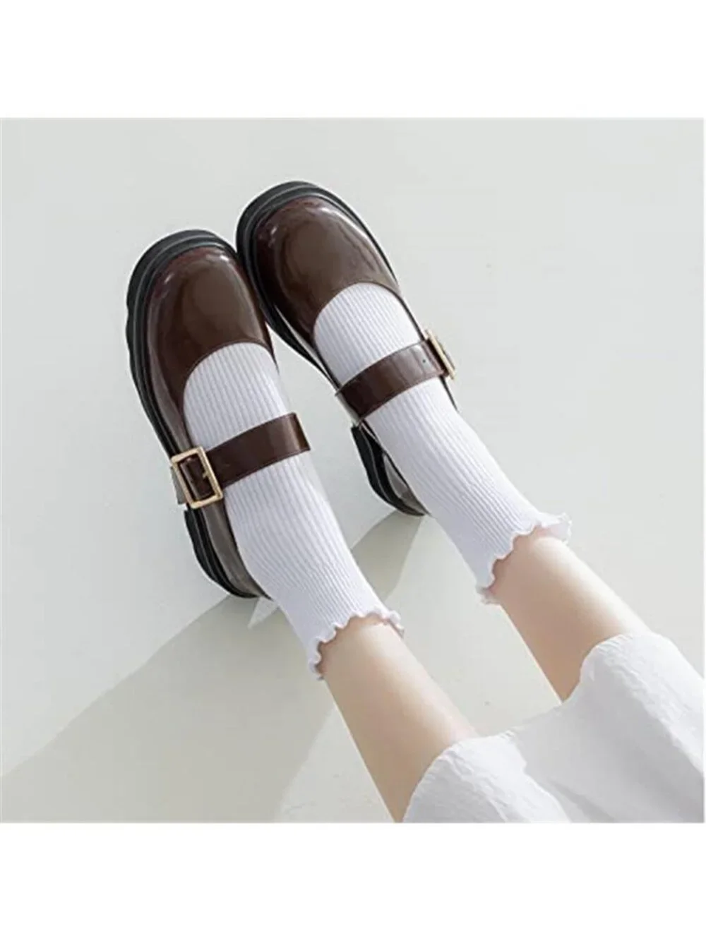 Womens Ruffle Socks, Cute Ankle Winter Warm Knit Cotton Frilly Sock 6 Pack